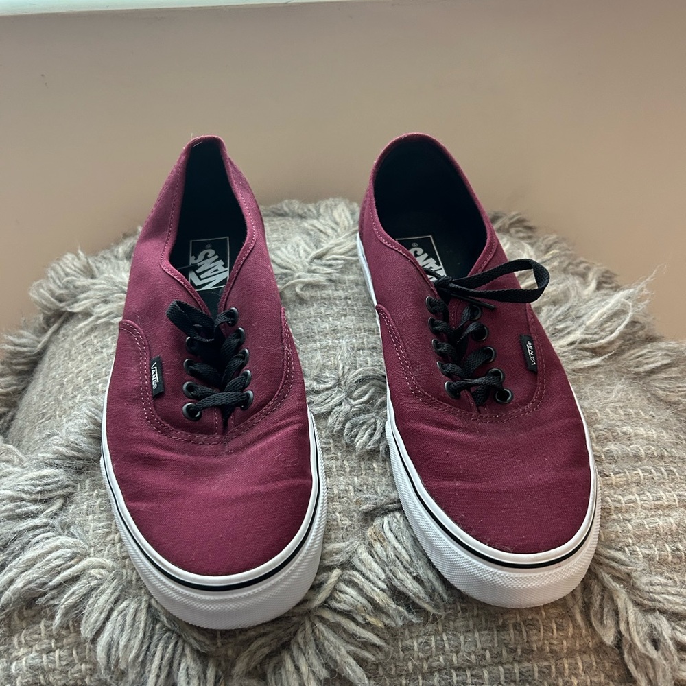 Maroon Vans - image 1